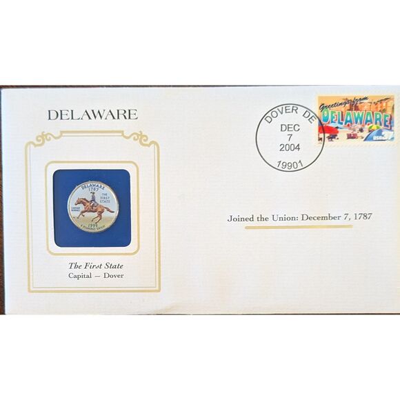 Other - 1999 Delaware State Quarter – Colorized, Caesar Rodney Design